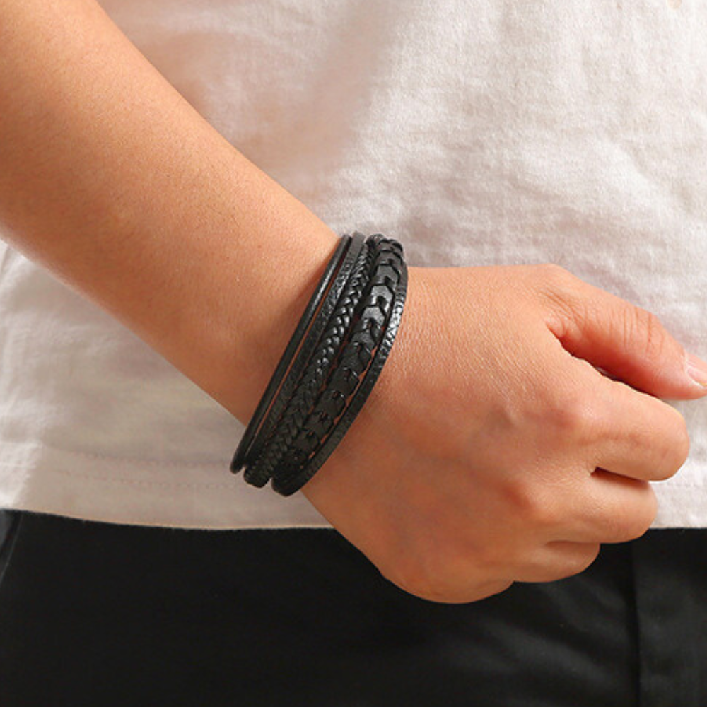 Marcel™ | Bracelet Homme en Cuir – robuste, élégant et intemporel