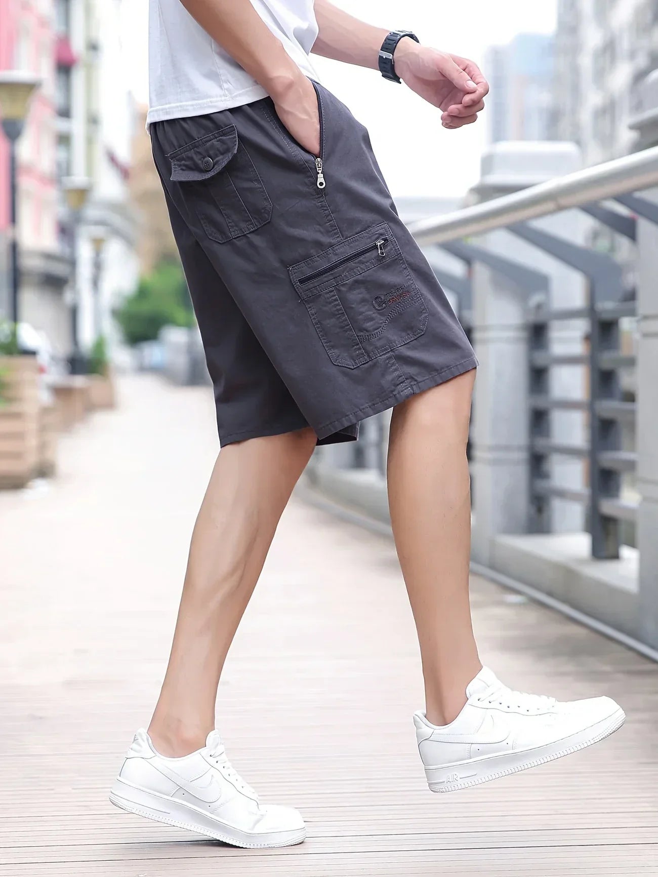 Didier™ | Short cargo léger avec poches