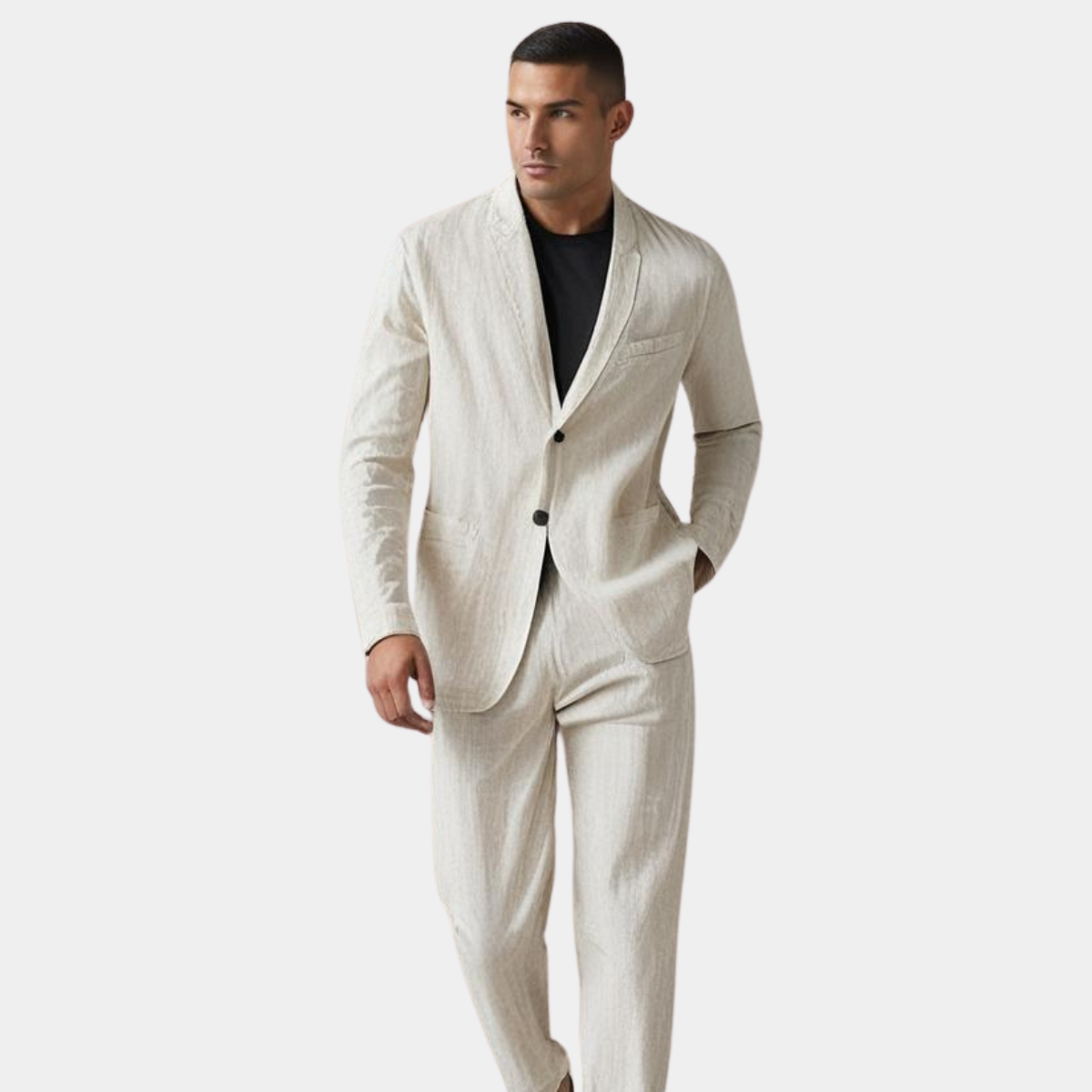 Jean et Marcel™ | Costume en lin deux pièces élégant pour homme