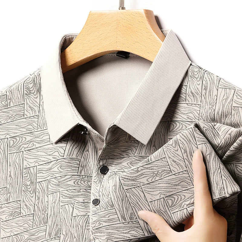 Jean et Marcel™ | Polo Élégant Pour Homme Avec Motif Subtil