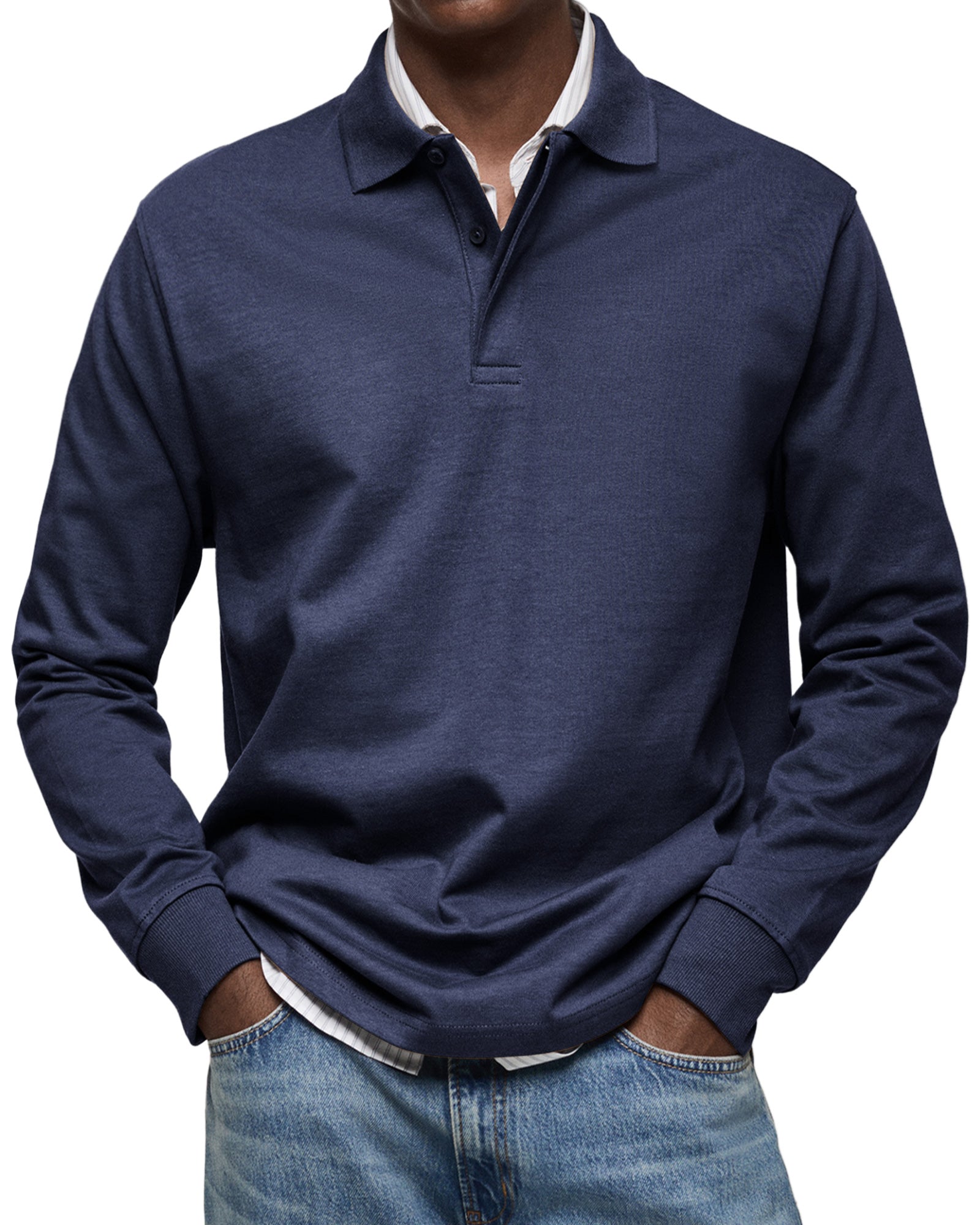Jean™ | Polo Décontracté à Manches Longues