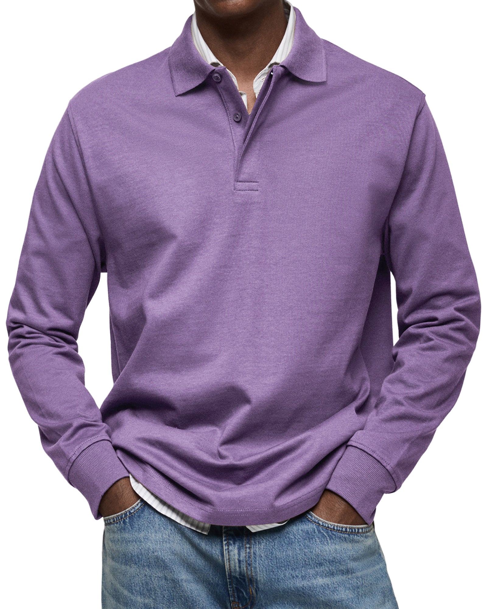 Jean™ | Polo Décontracté à Manches Longues