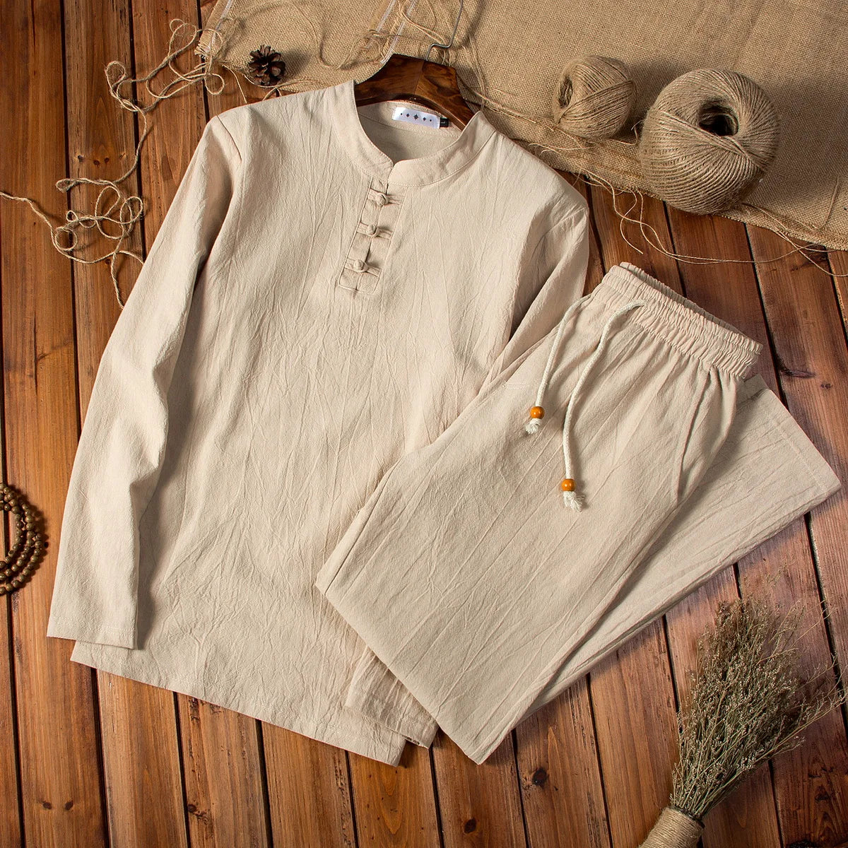 Jean™ | Ensemble Rétro en Lin pour Homme