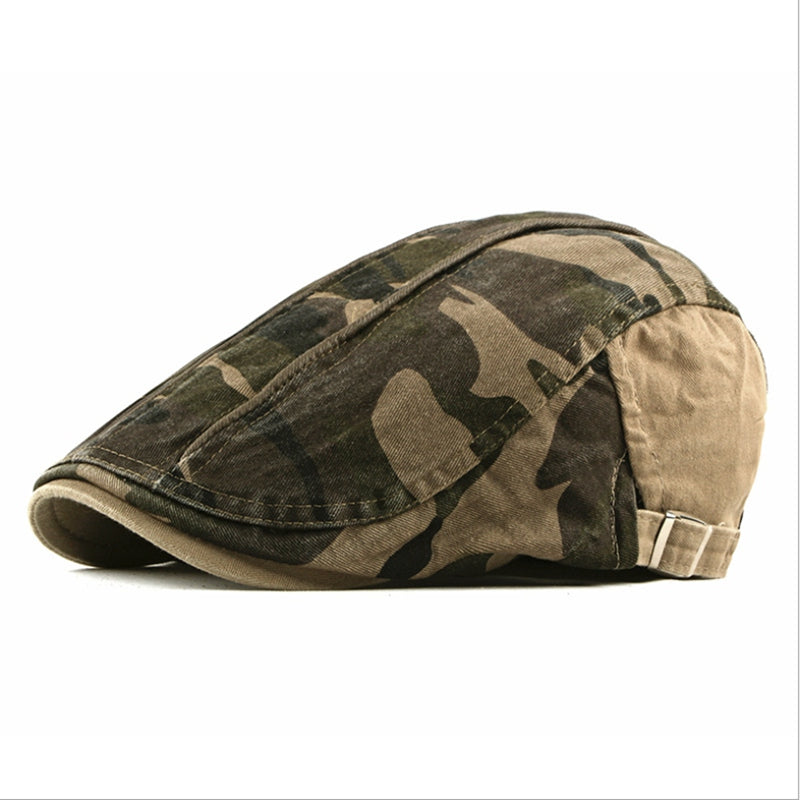 Casquette en coton camouflage