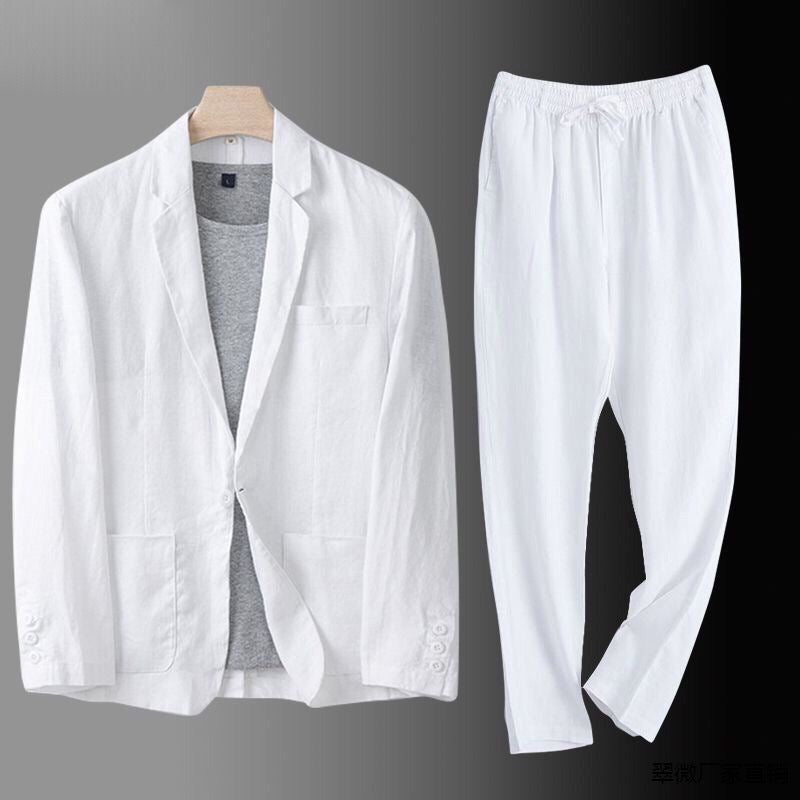 Jean et Marcel™ | Costume en lin deux pièces élégant pour homme