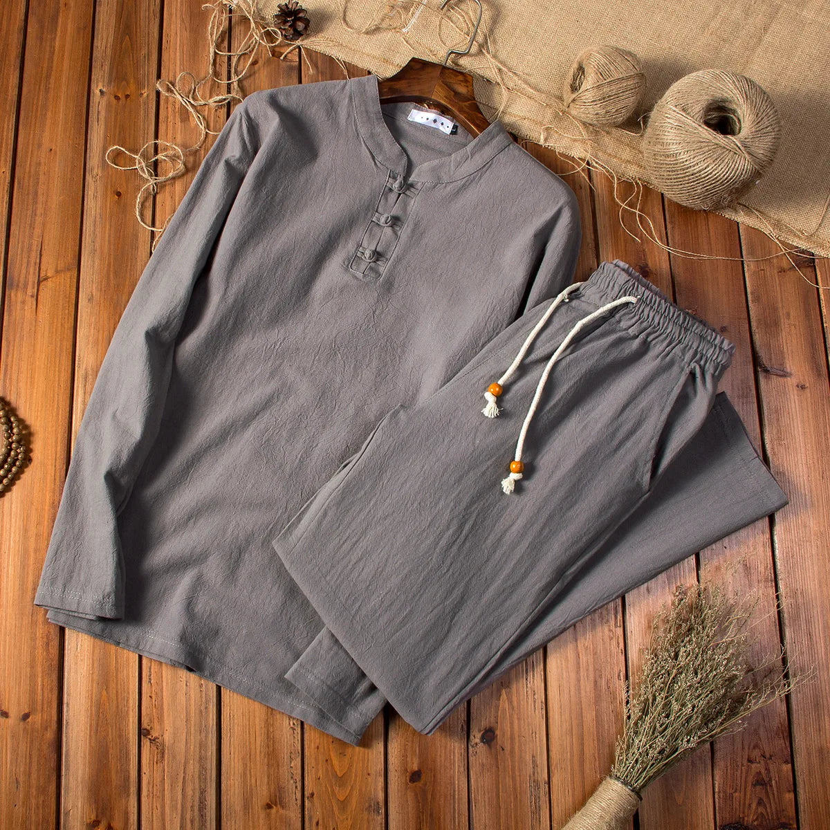 Jean™ | Ensemble Rétro en Lin pour Homme