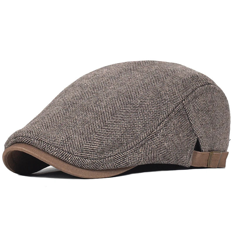 Casquette Homme Ajustable à Motif Chevron