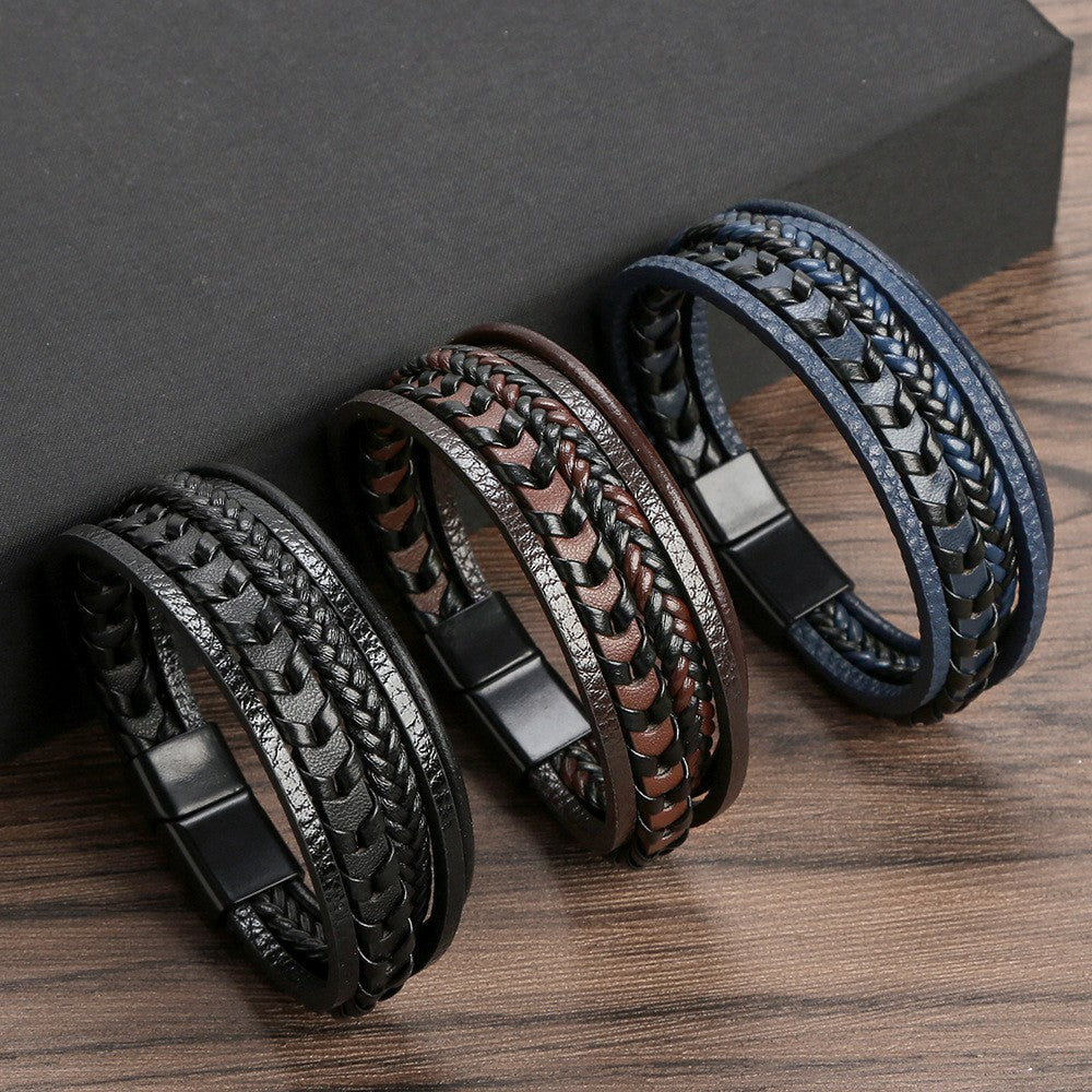 Marcel™ | Bracelet Homme en Cuir – robuste, élégant et intemporel
