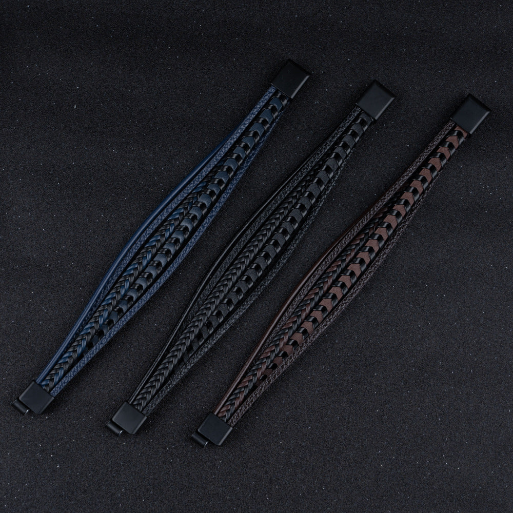 Marcel™ | Bracelet Homme en Cuir – robuste, élégant et intemporel