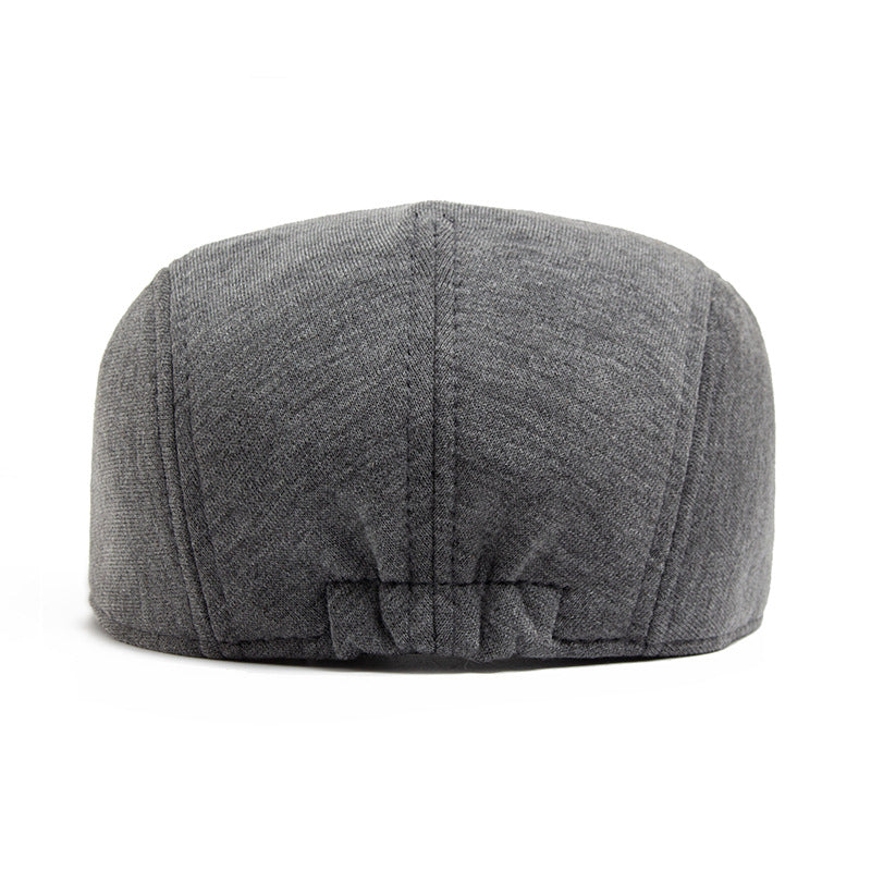 Casquette Plate en Coton Épais Confort