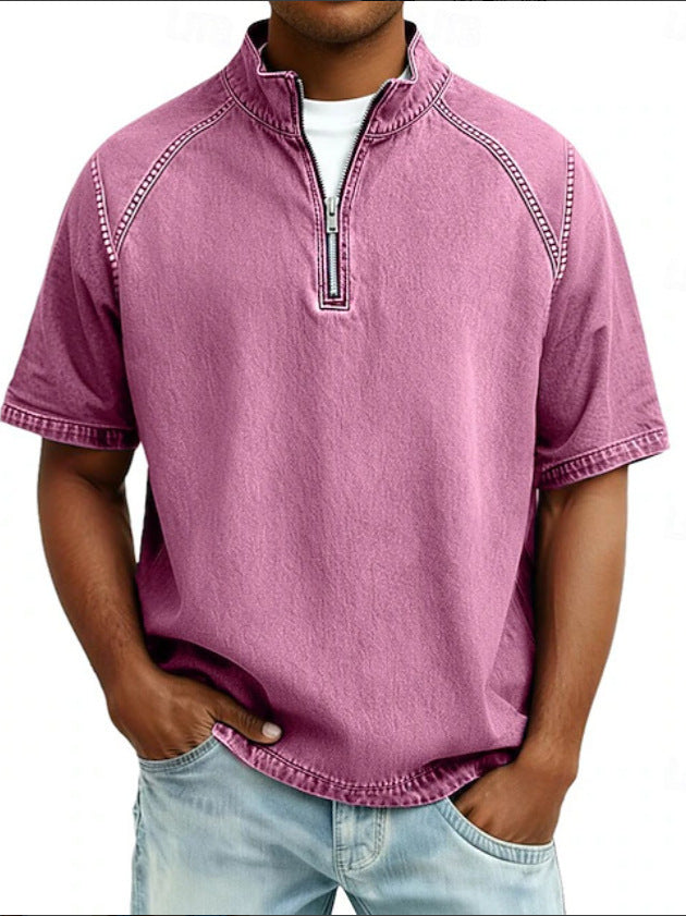 Jean et Marcel™ | Chemise Intemporelle en Coton avec Fermeture Éclair