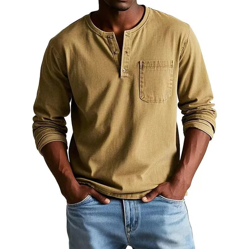 Thomas™ | Chemise Henley Vintage pour Homme
