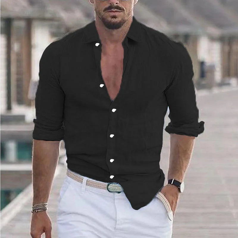 Laurent™ | Chemise Homme Décontractée et Respirante