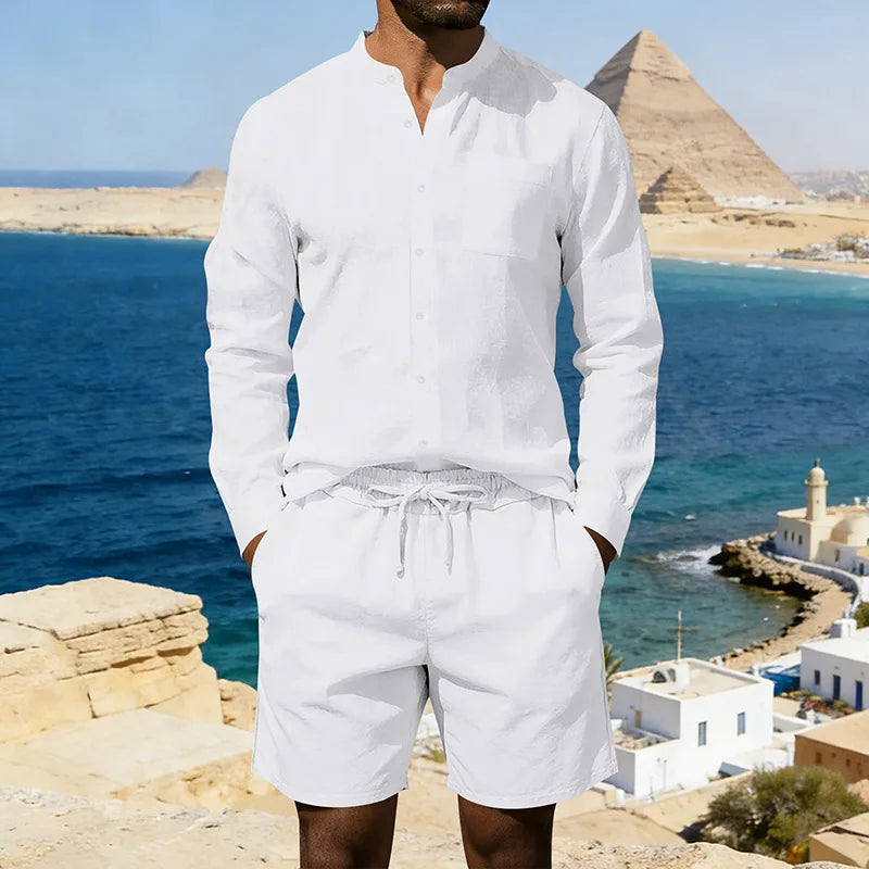 Marcel™ | Ensemble en Lin Décontracté