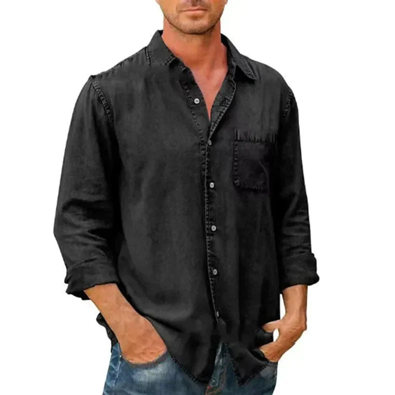 Jean et Marcel™ | Chemise Vintage à Manches Longues