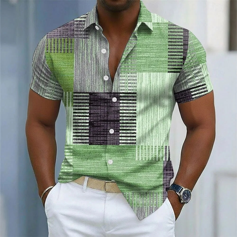 Marcel™ | Chemise Colorée à Manches Courtes pour Homme