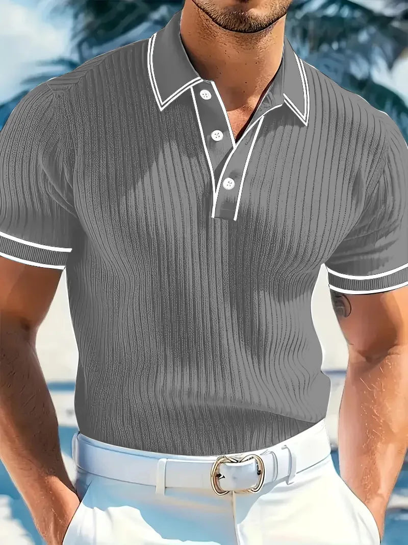 Laurent™ | Polo Élégant pour Homme au Style Raffiné
