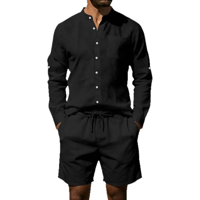 Marcel™ | Ensemble en Lin Décontracté