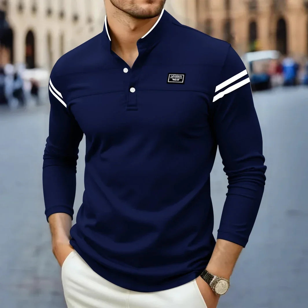 Jean et Marcel™ | T-shirt Homme à Manches Longues Moderne