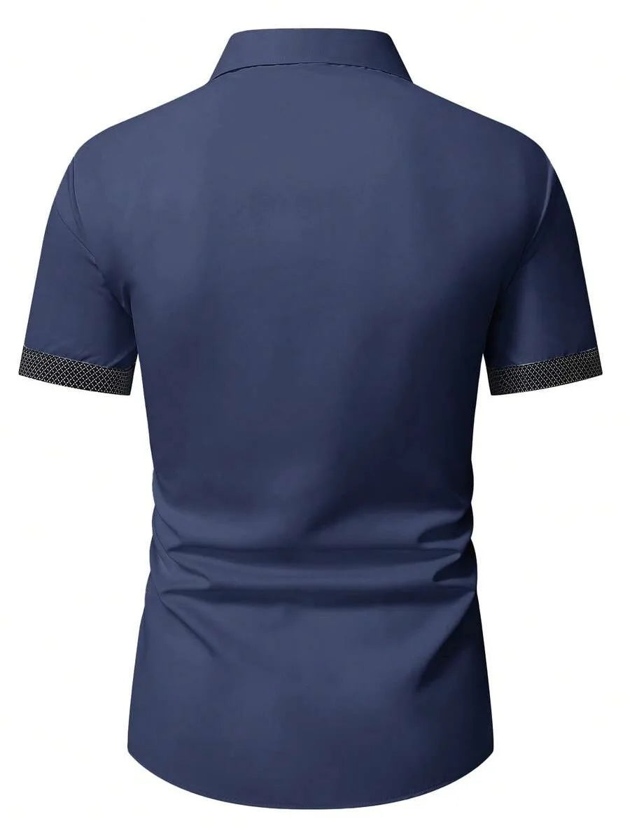 Jean et Marcel™ | Chemise Homme Élégante à Manches Courtes
