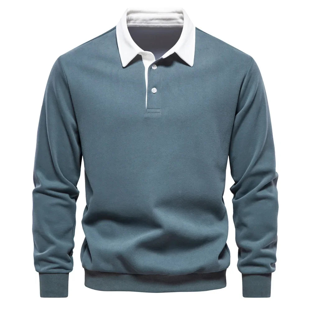Arnaud™ | Polo Sweatshirt Homme Manches Longues
