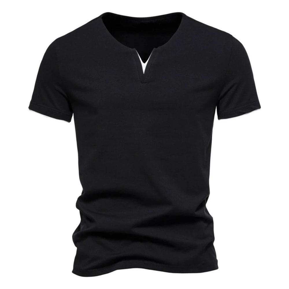 Jean et Marcel™ | T-shirt d'Été Homme à Col en V