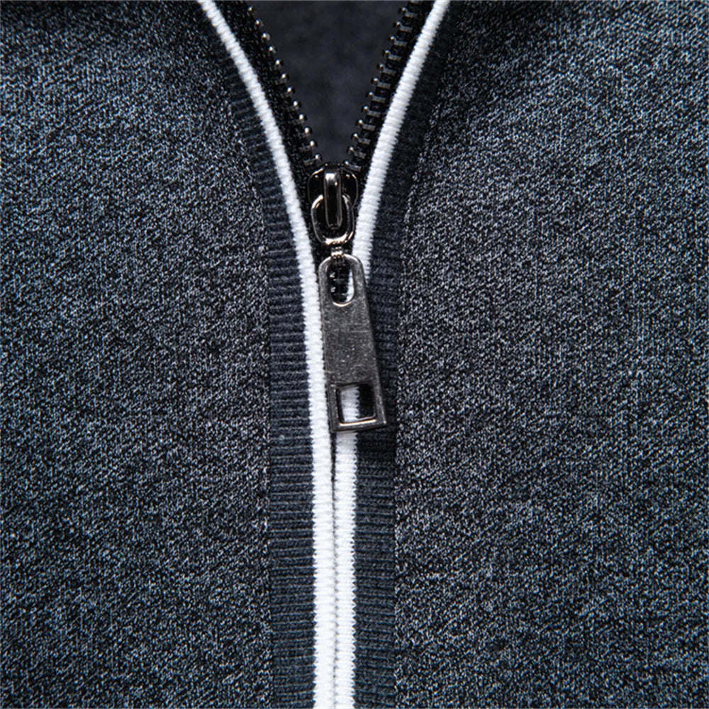 J&M Paris™ | Polo Élégant pour Hommes avec Fermeture Éclair