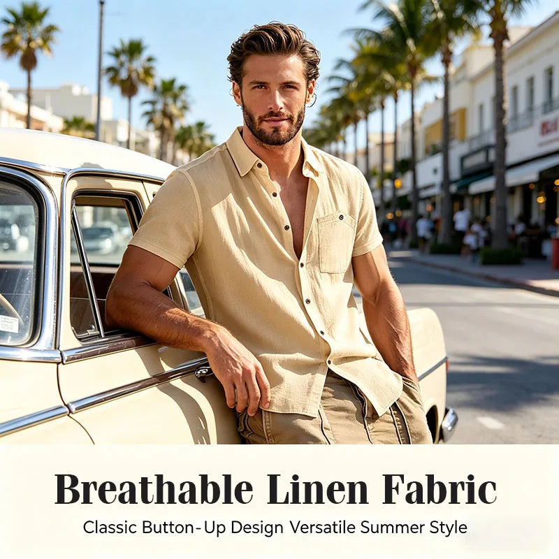 Jean et Marcel™ | Chemise d'Été Décontractée à Boutons