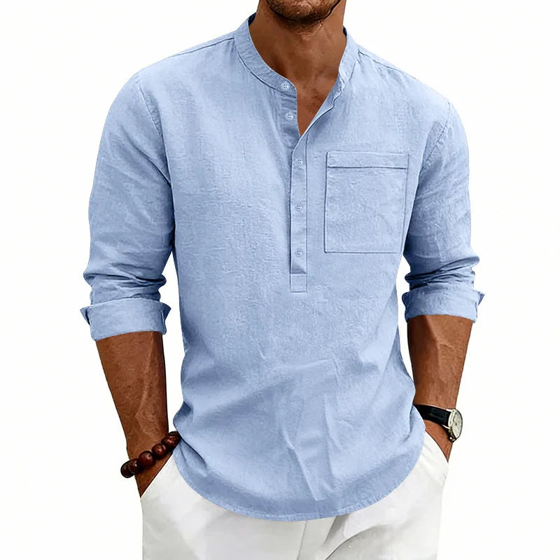 Étienne™ | Chemise d’Été Décontractée avec Poche Poitrine