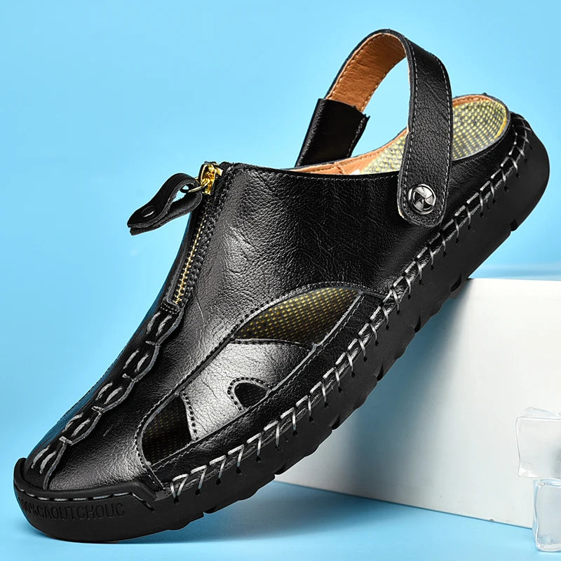Louis™ | Mocassins d'Été en Cuir de Luxe – Confort & Soutien