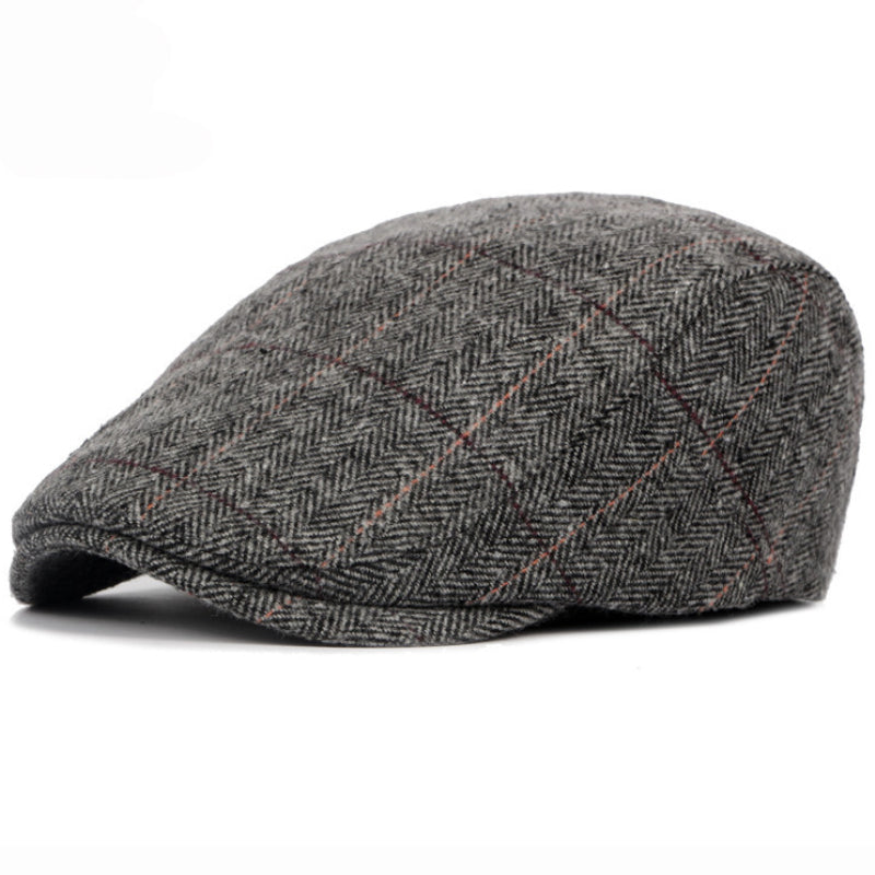 Casquette à chevrons à fines rayures