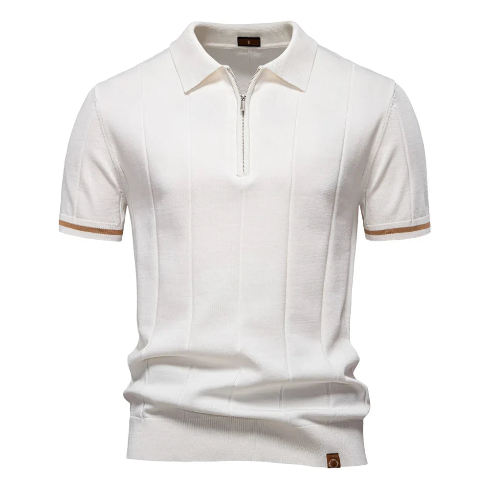 J&M Paris™ | Polo pour Hommes avec Fermeture Éclair