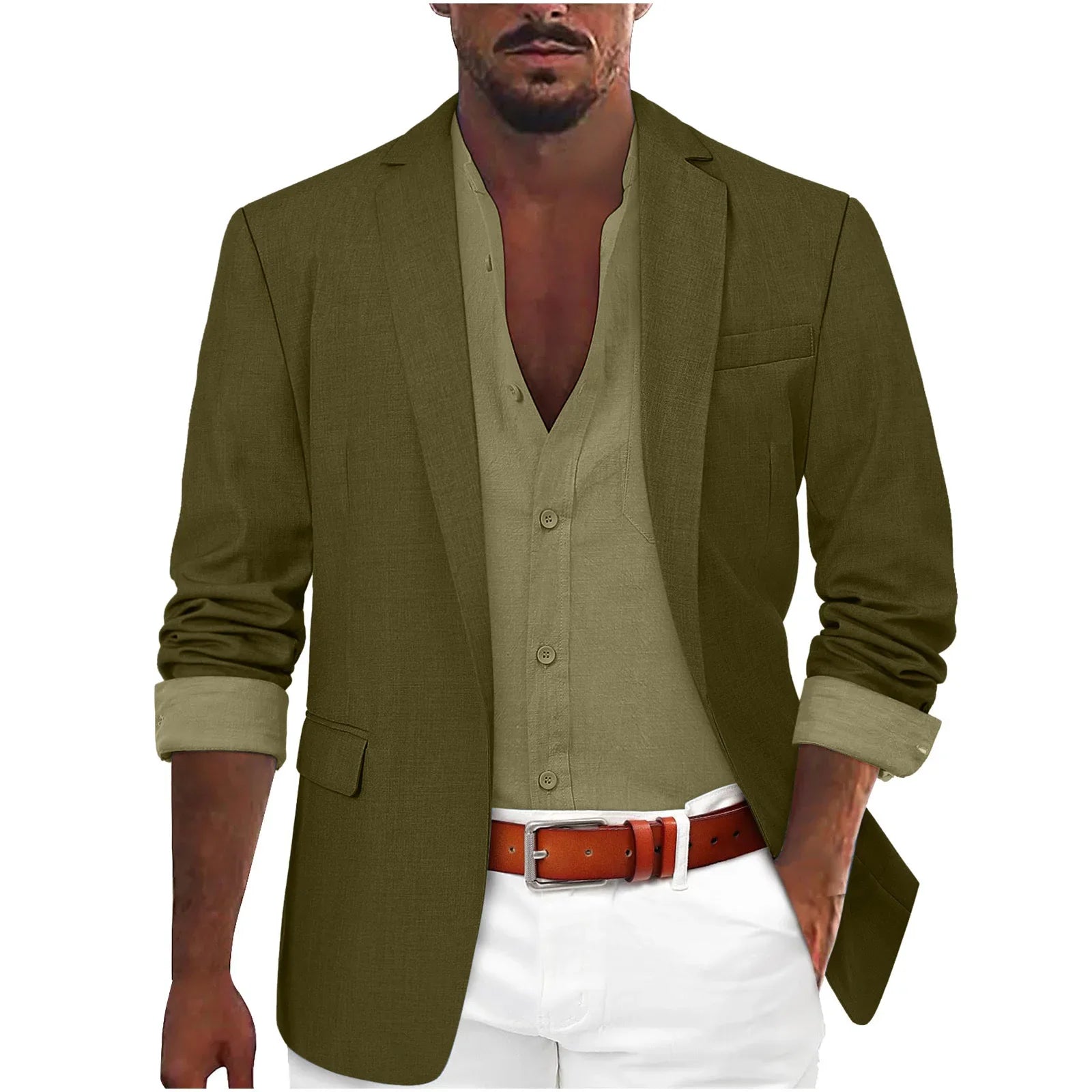 Laurent™ | Blazer Homme Élégant en Lin Léger