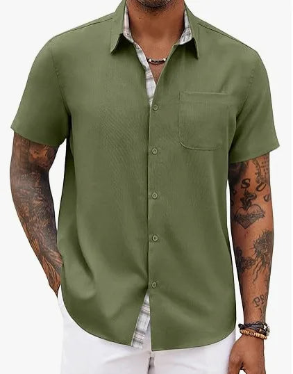 Jean™ | Chemise d'Été Élégante aux Détails Classiques