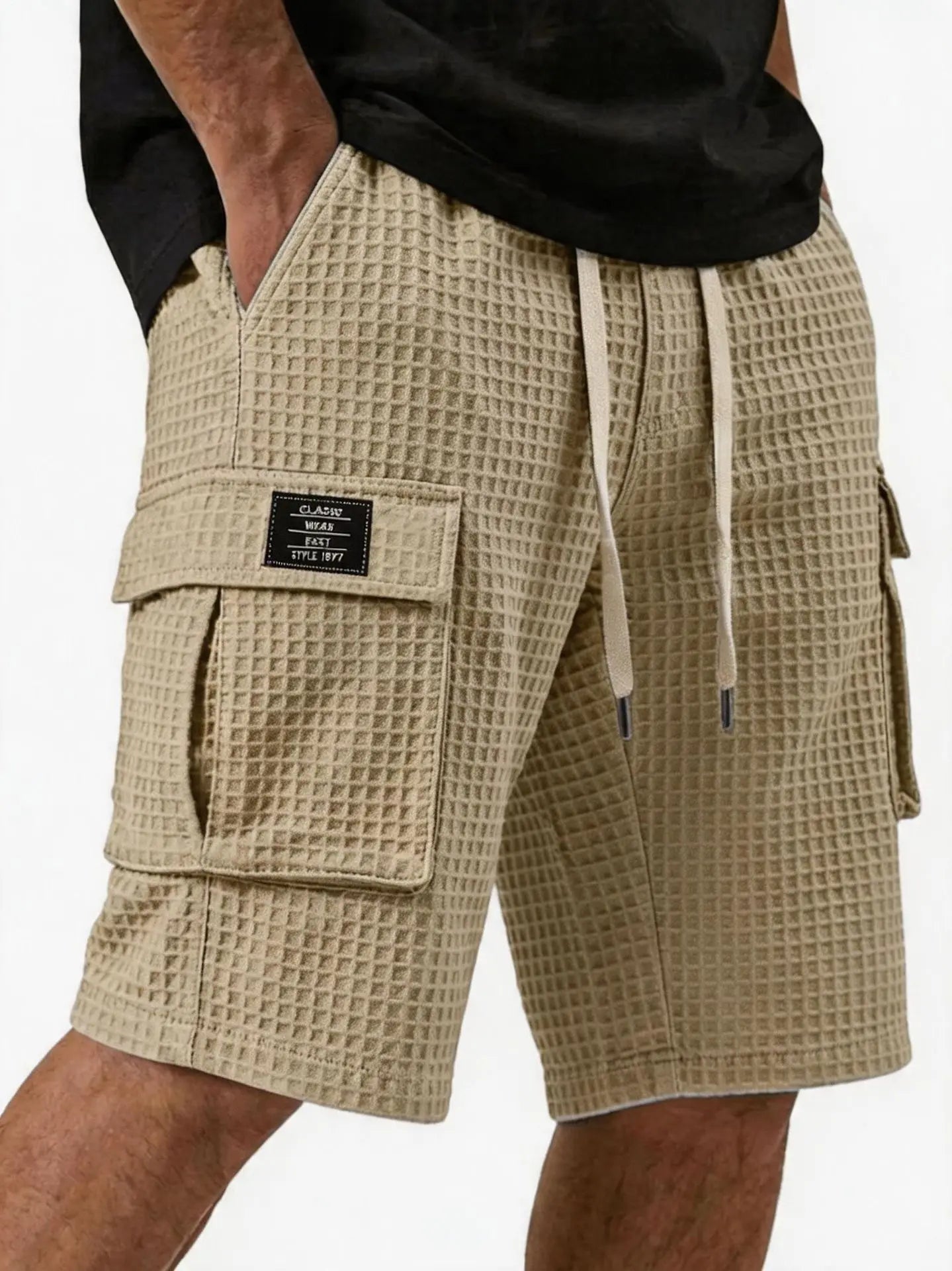 Jean et Marcel™ | Short Décontracté à Motif Gaufré