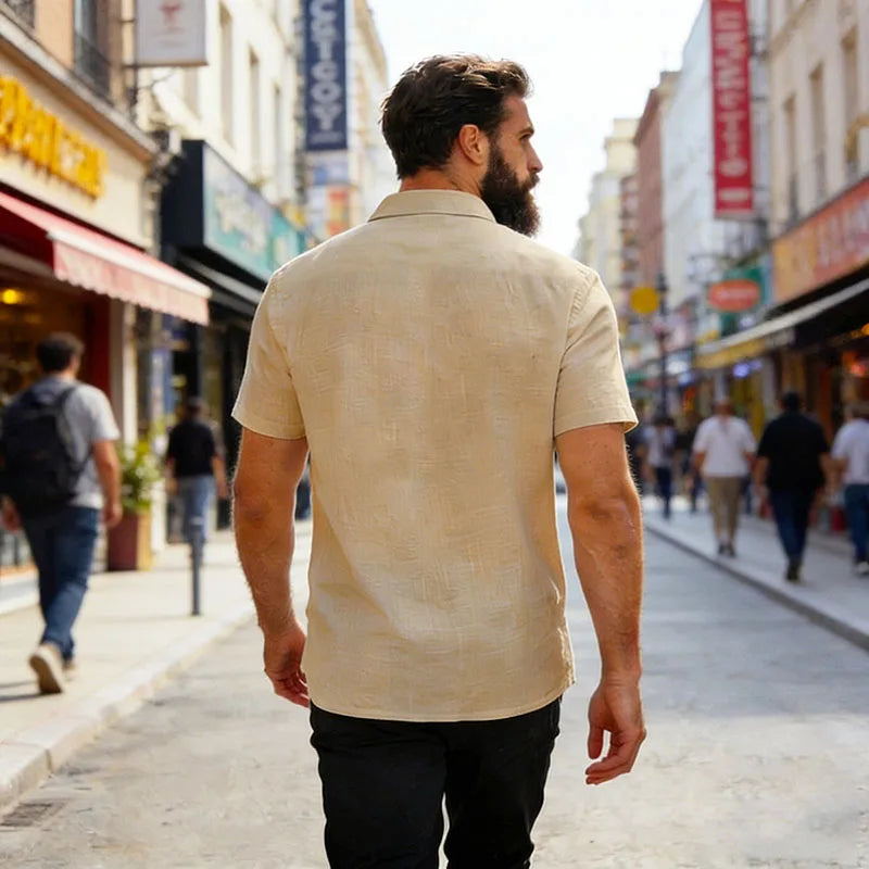 Jean et Marcel™ | Chemise d'Été Décontractée à Boutons