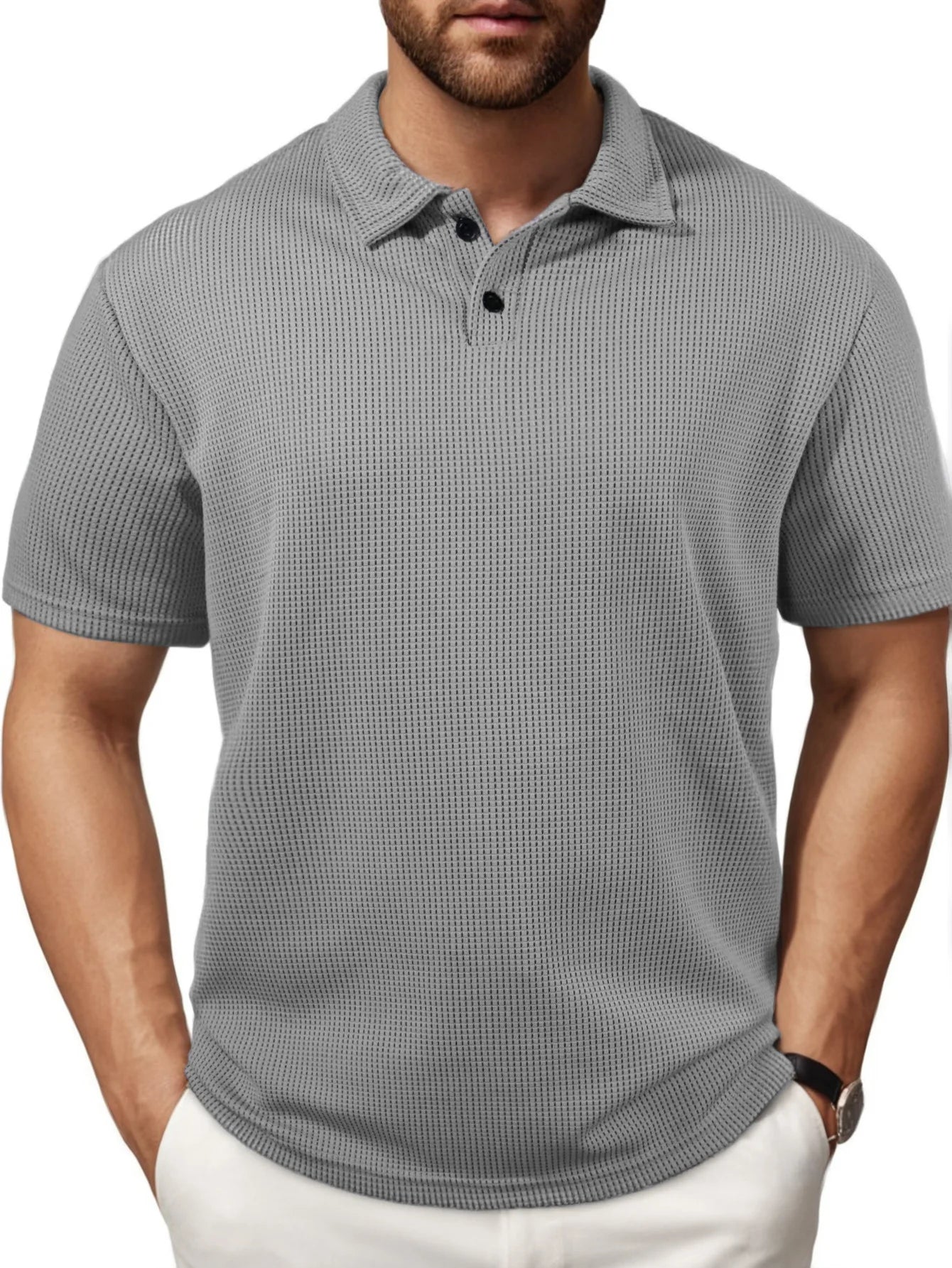 Marcel™ | Polo à Rayures Texturées pour Homme