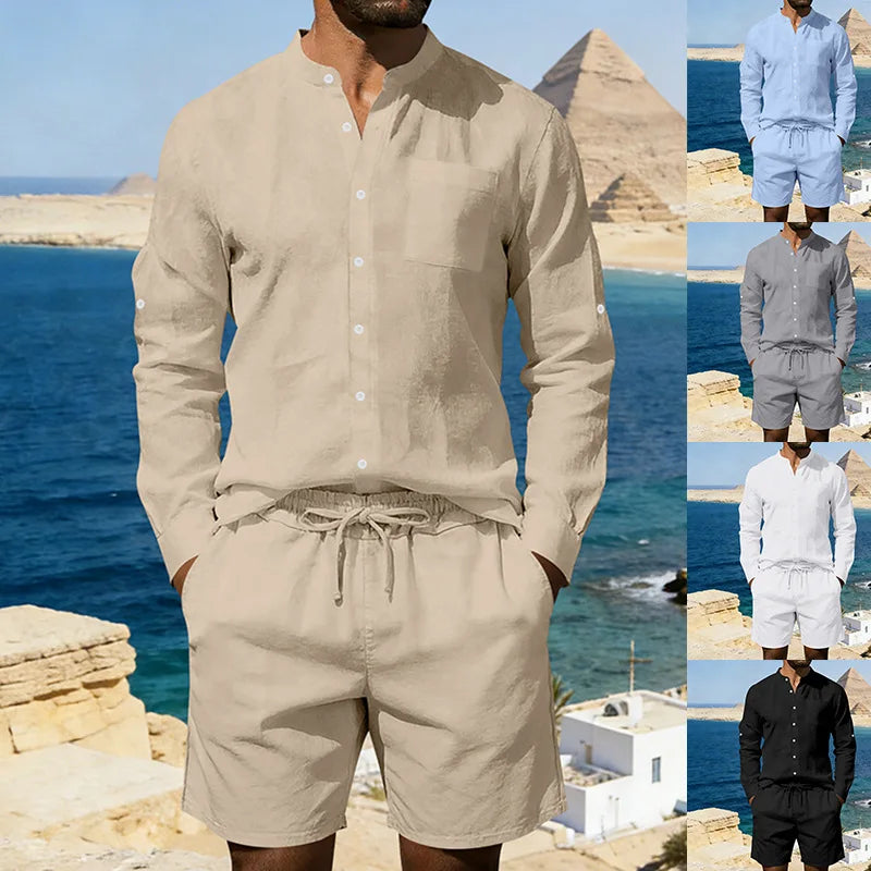 Marcel™ | Ensemble en Lin Décontracté