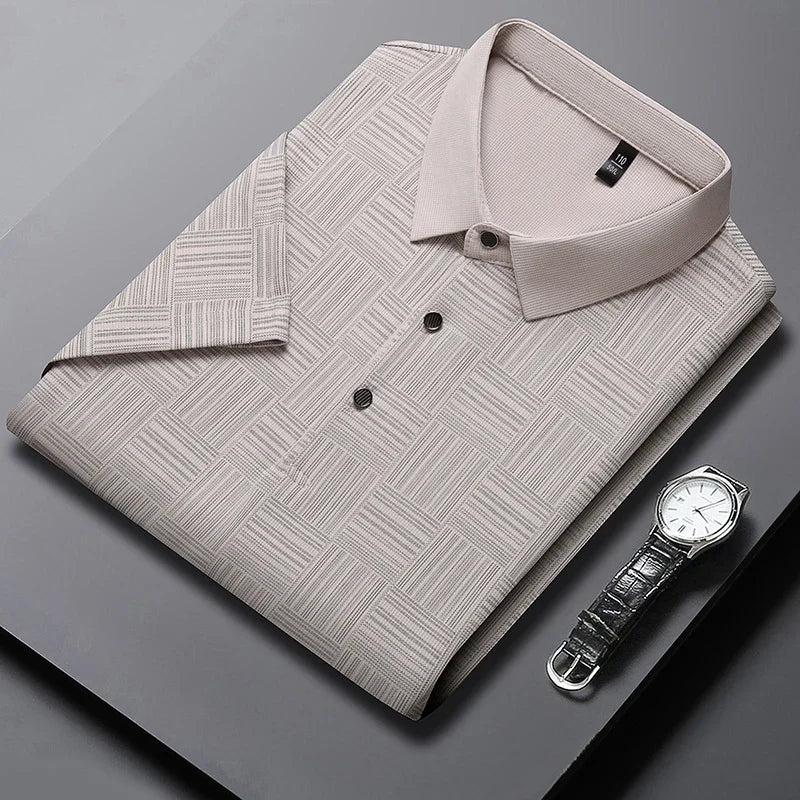 Louis™ | Polo Premium à Motif Structuré