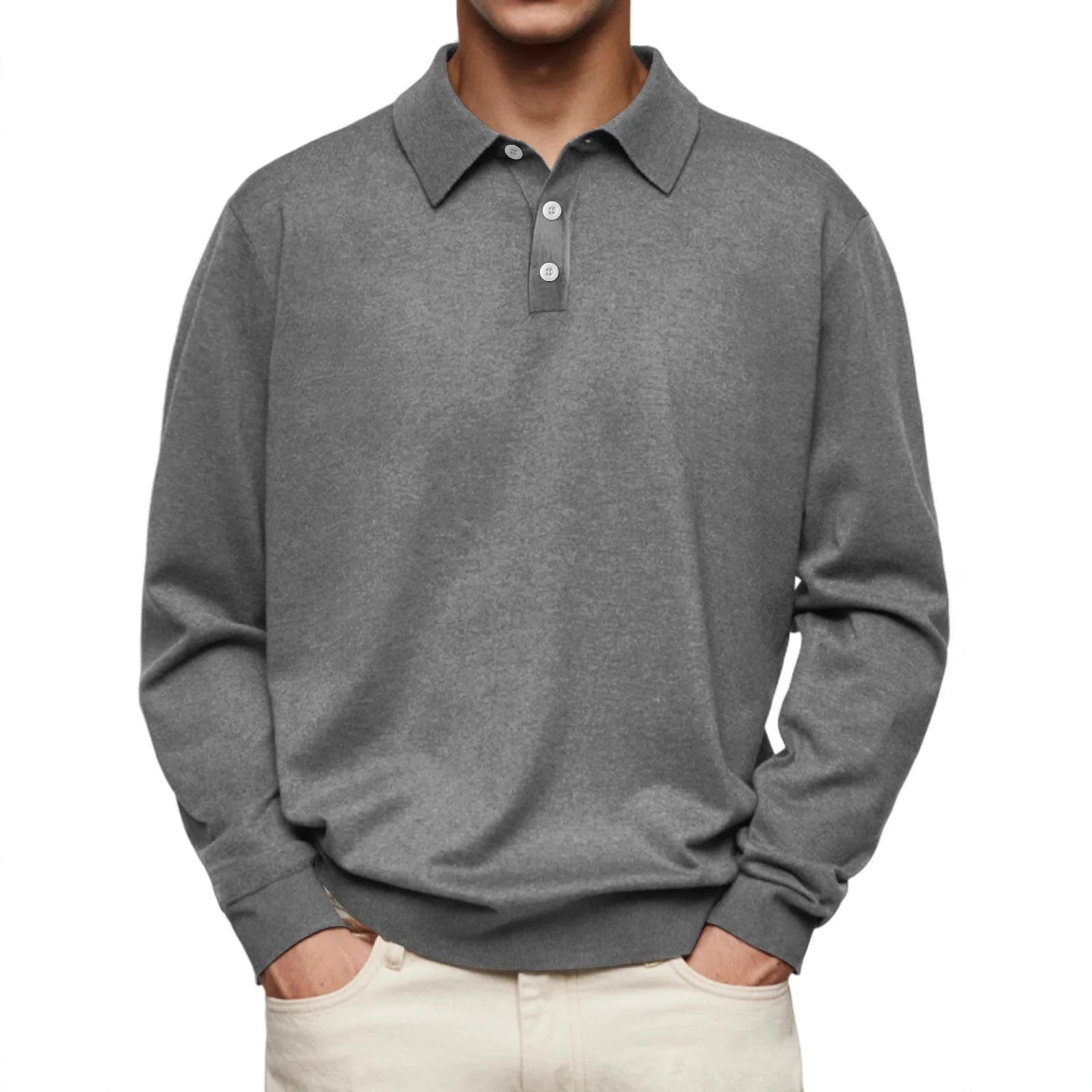 Marcel™ | Polo Casual à Manches Longues