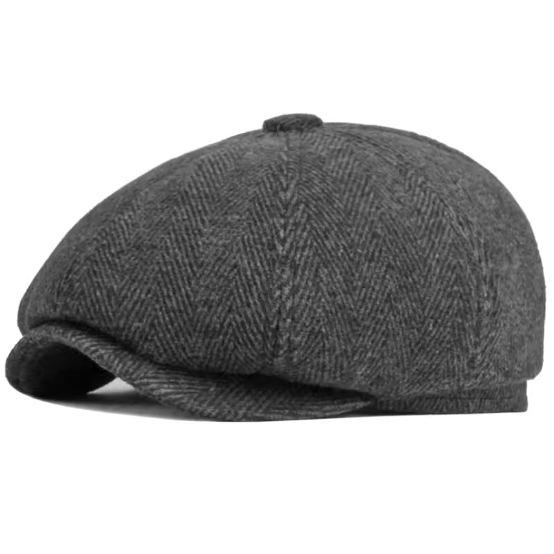 Casquette d’Hiver à Oreillettes en Laine Chevron