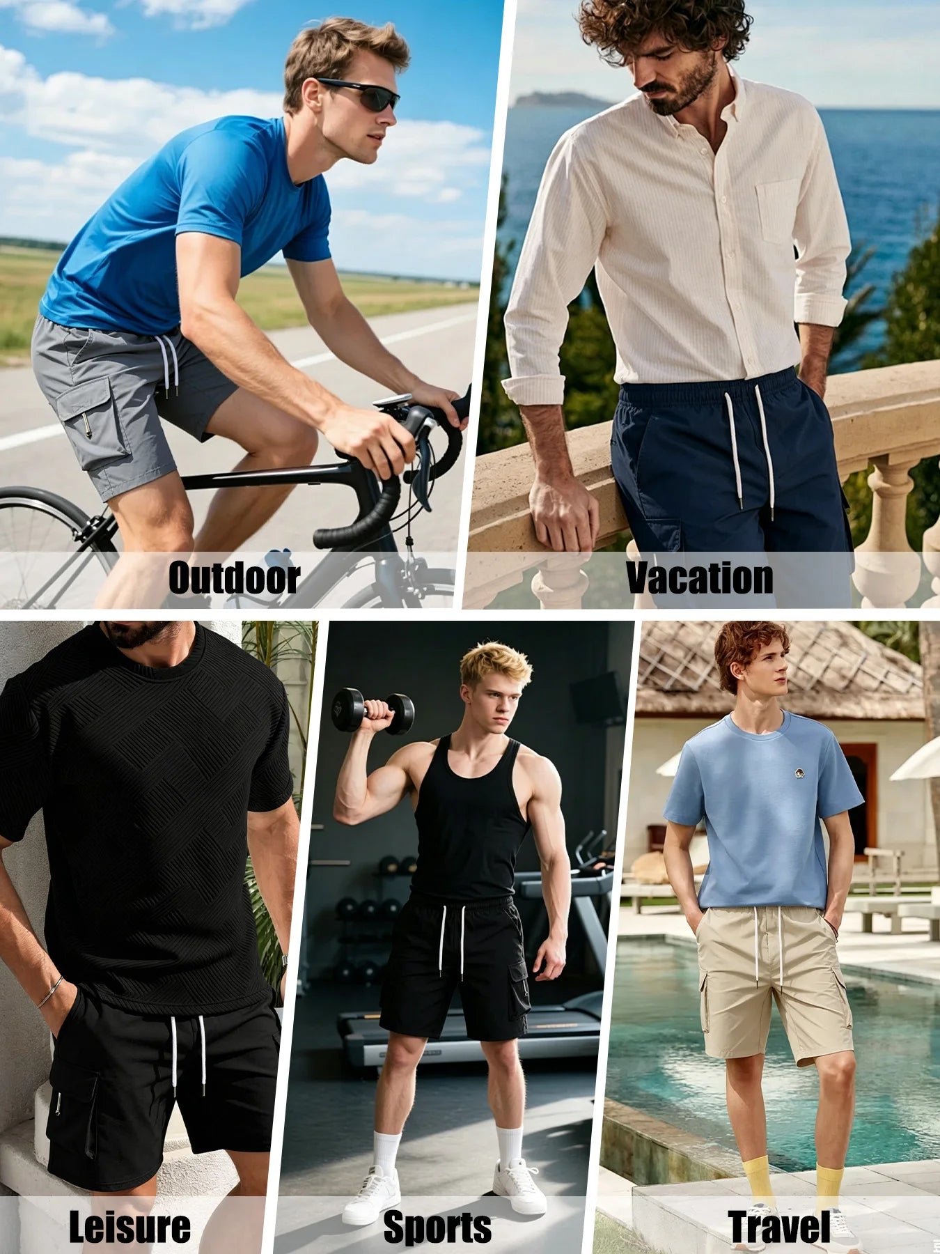 Jean™ | Short Cargo d'Été Pratique – Léger et Confortable