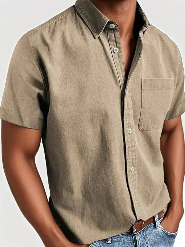 Laurent™ | Chemise Élégante à Manches Courtes pour Homme