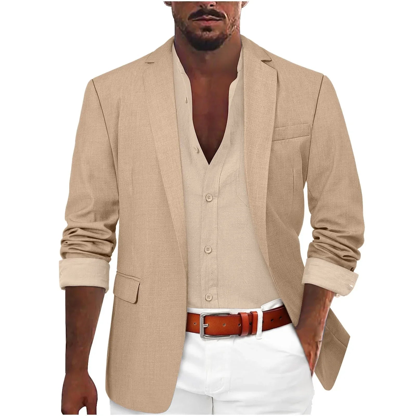 Laurent™ | Blazer Homme Élégant en Lin Léger