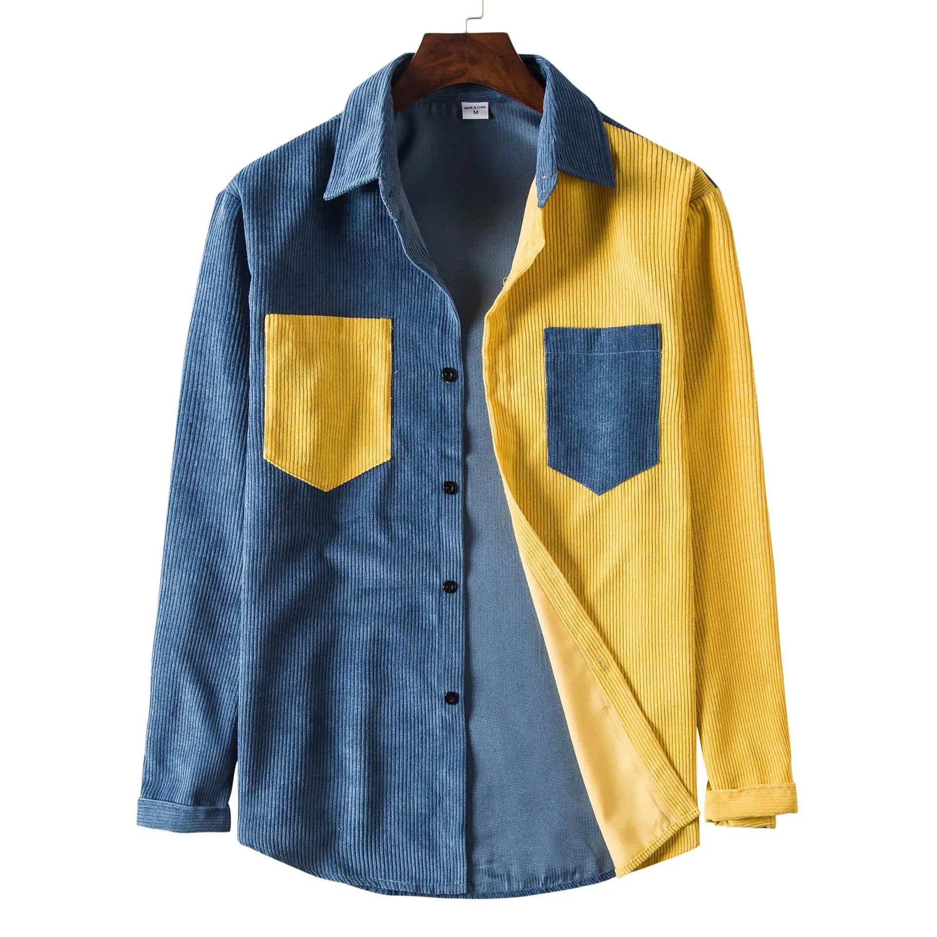 Laurent™ | Chemise Patchwork Vintage en Velours pour Homme