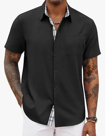 Jean™ | Chemise d'Été Élégante aux Détails Classiques