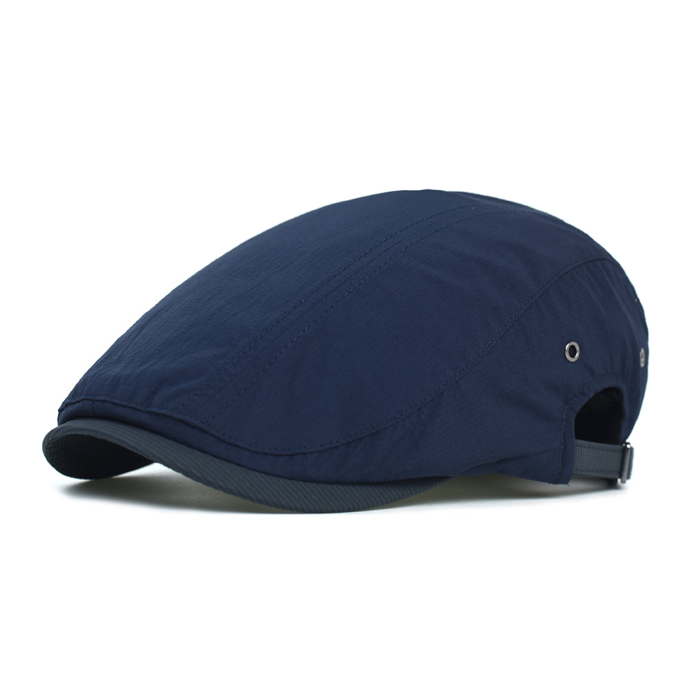 Casquette en coton à fines rayures