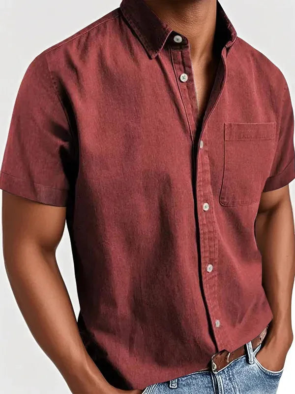 Laurent™ | Chemise Élégante à Manches Courtes pour Homme