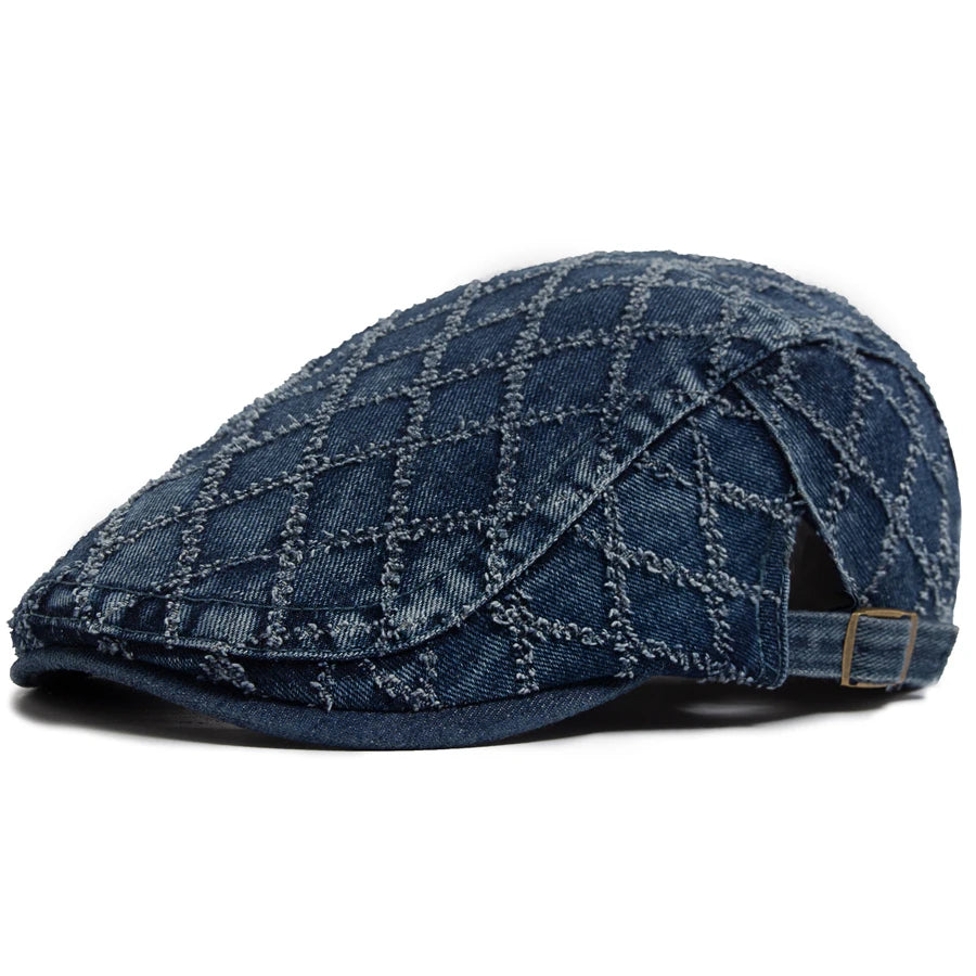 Laurent™ | Casquette Homme à Motif Carreaux