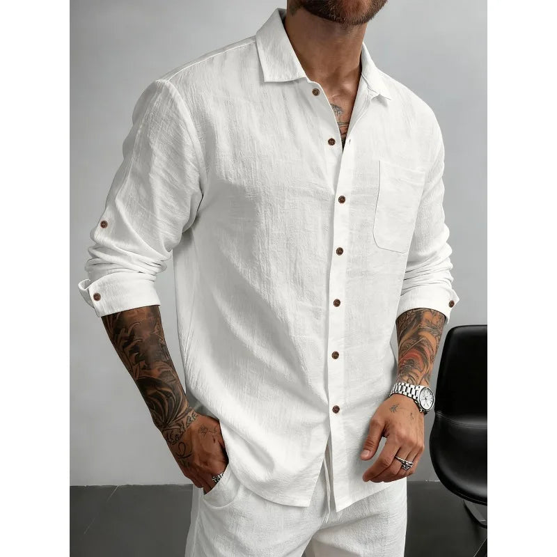Phillippe™ | Chemise Homme Décontractée en Tissu Respirant